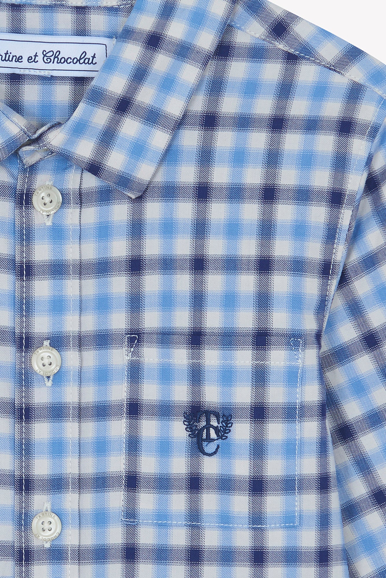 Junior Garçon Chemise Marine