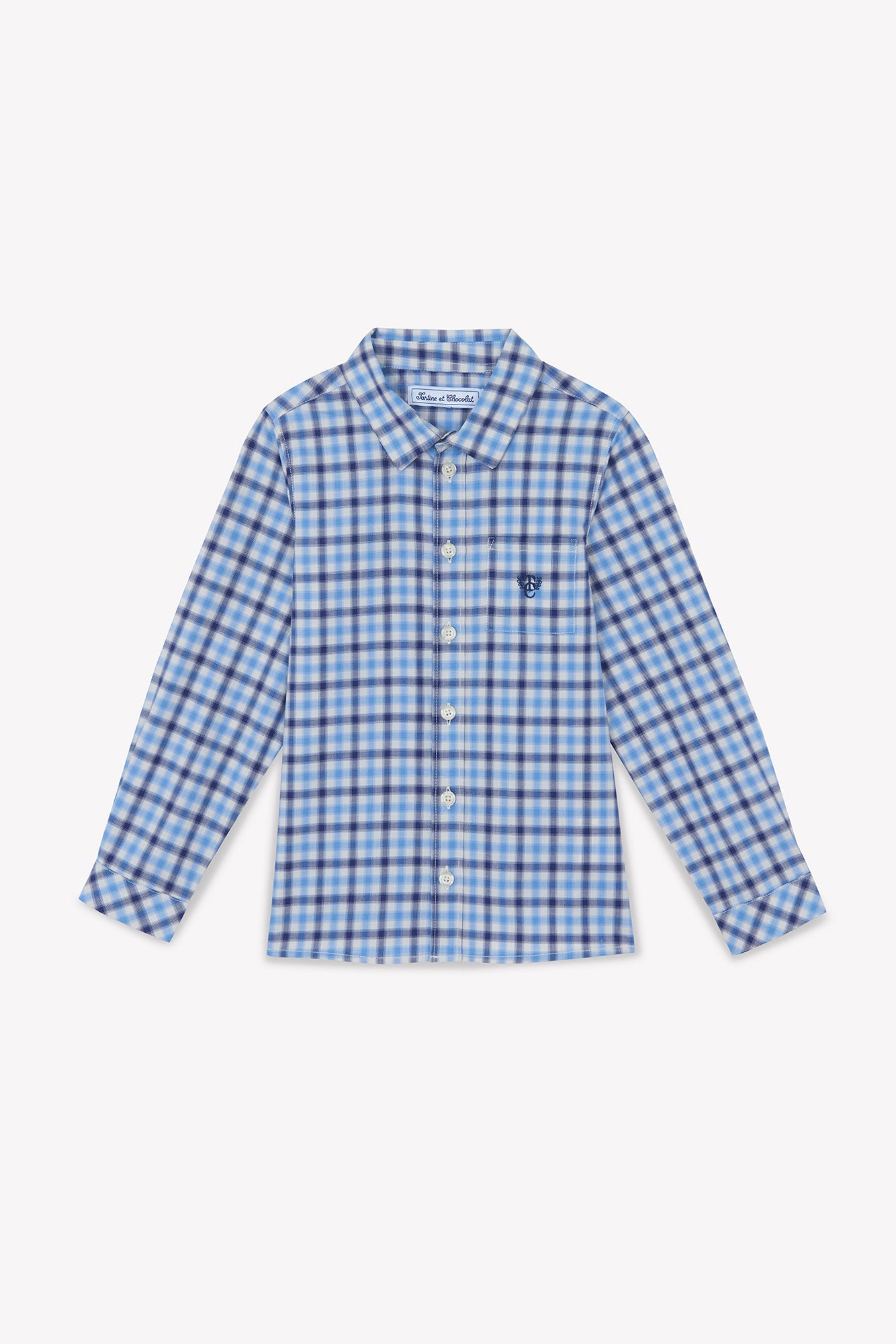 Junior Garçon Chemise Marine