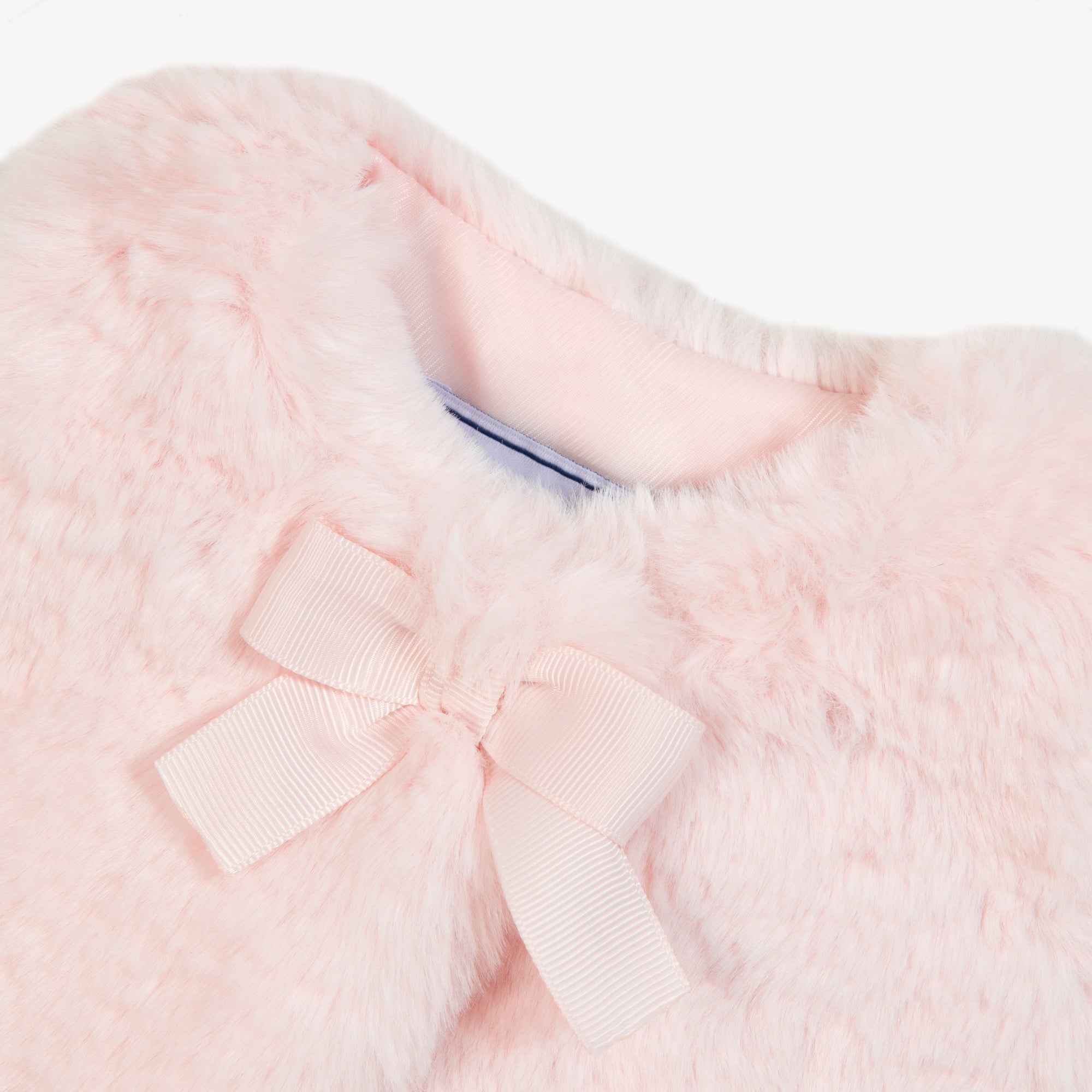 Fur Vest in Rose Pale