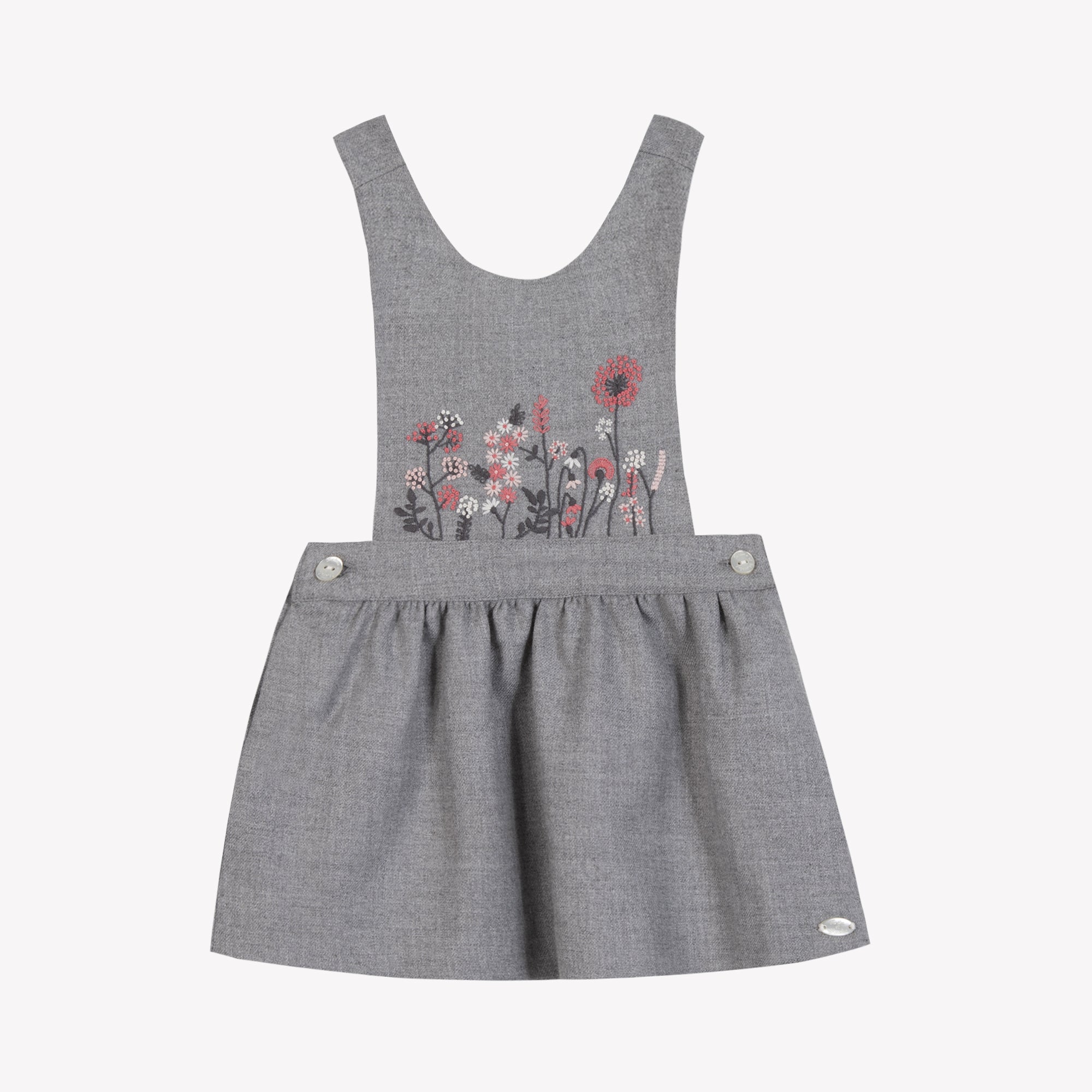 Girl Gris Moyen Dungaree Dress