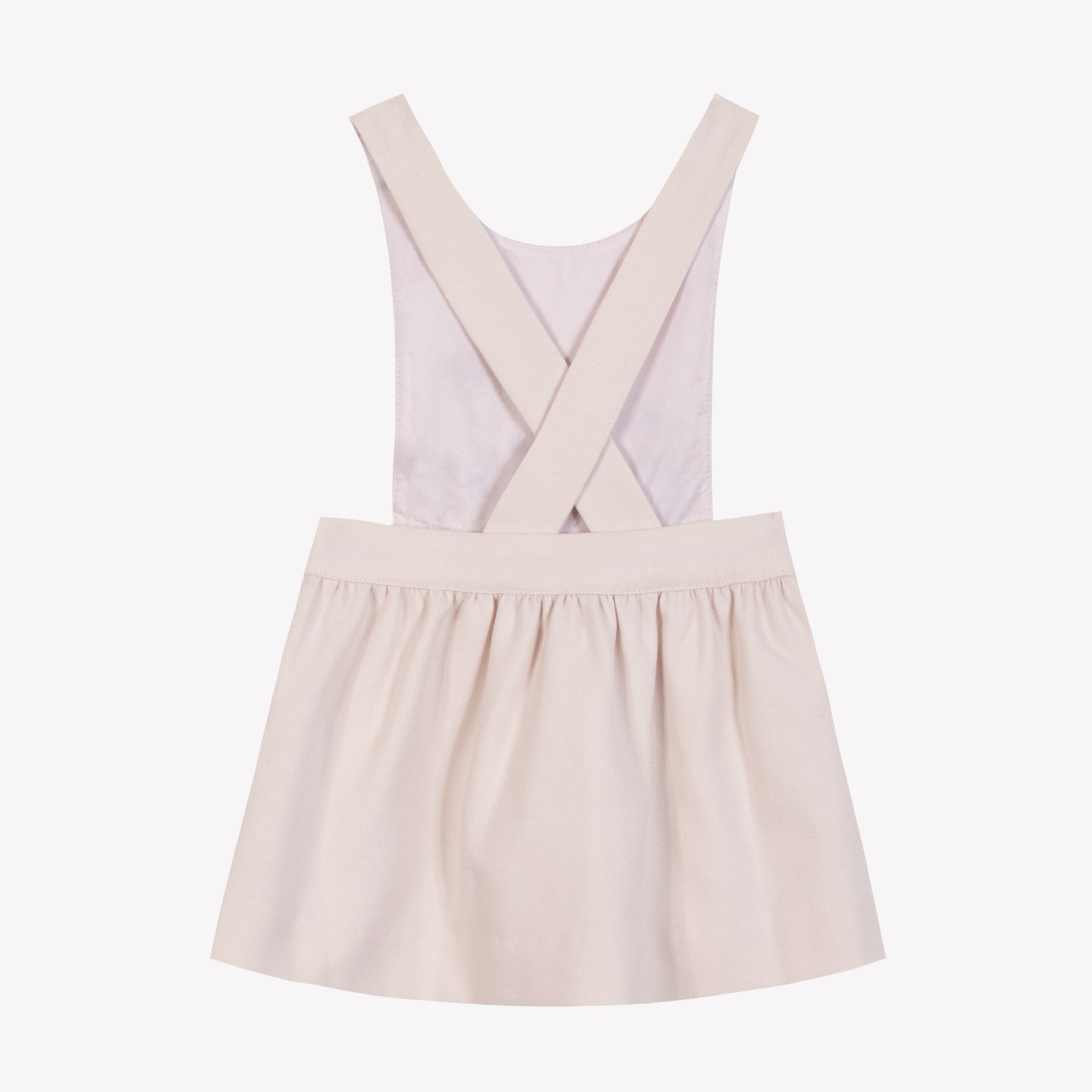 Girl Rose Pale Dungaree Dress