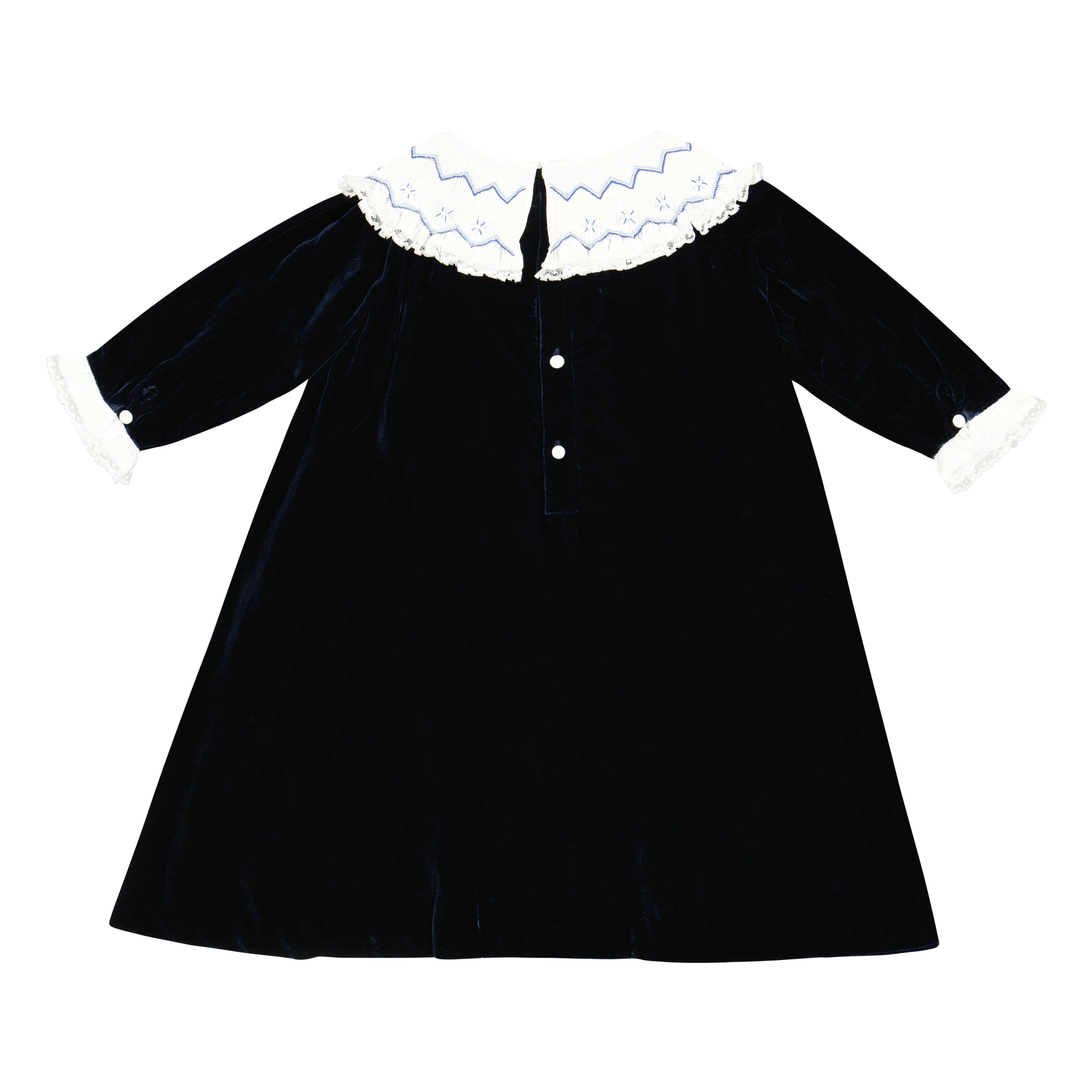 Celeste Navy Bishop Dress