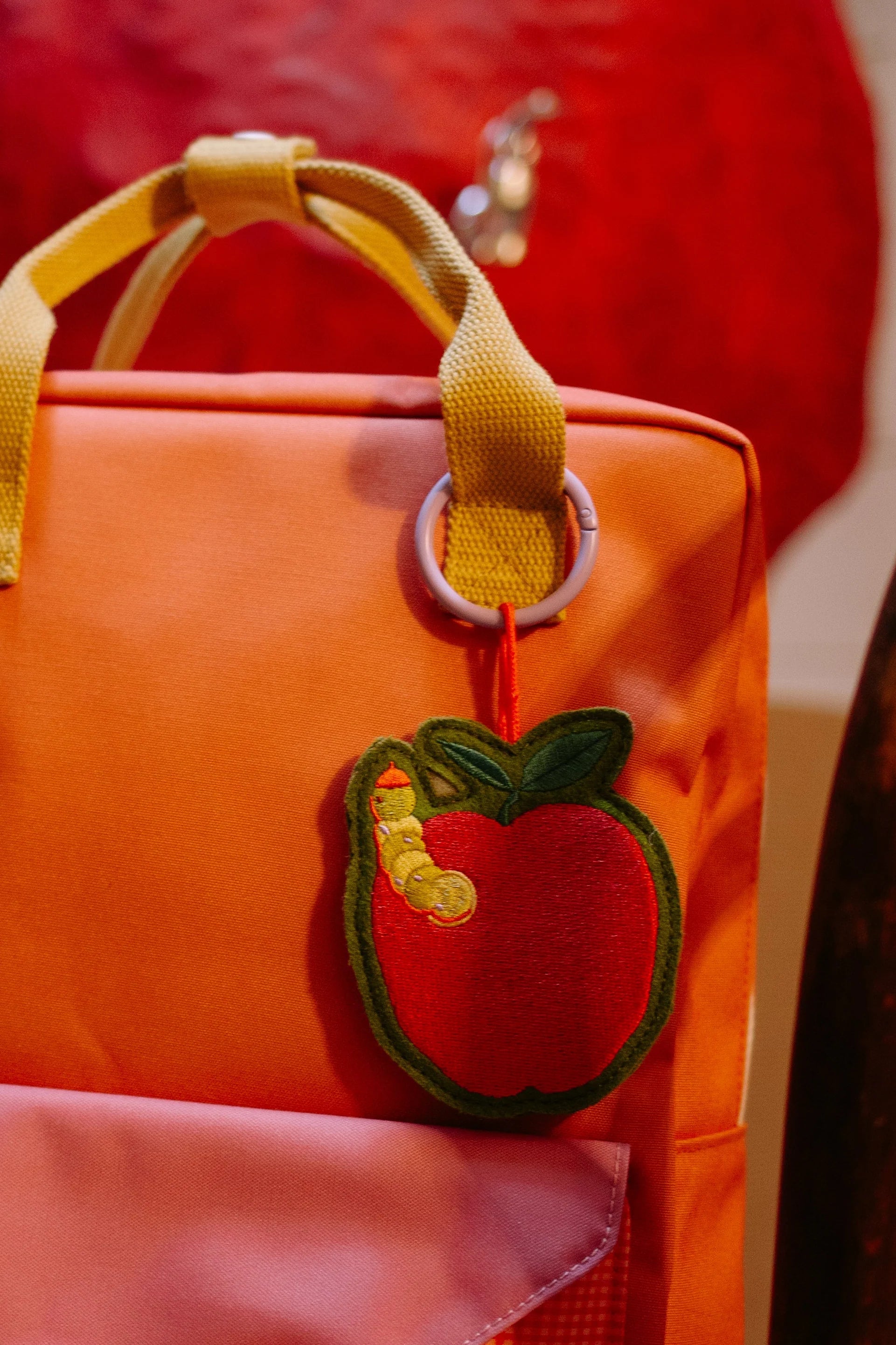 Embroidered Keychain Apple Grub