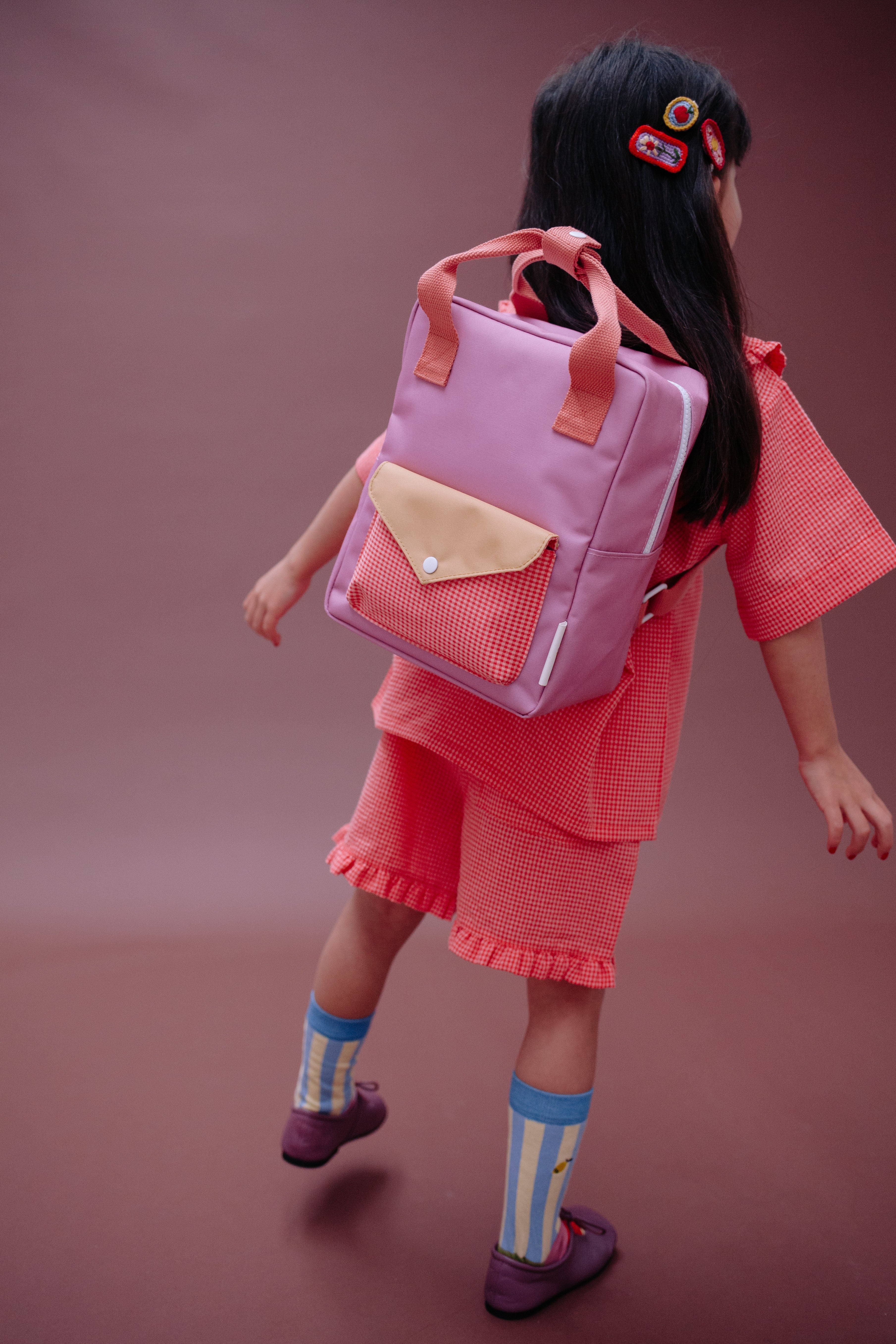 Backpack small envelope rosebay pink