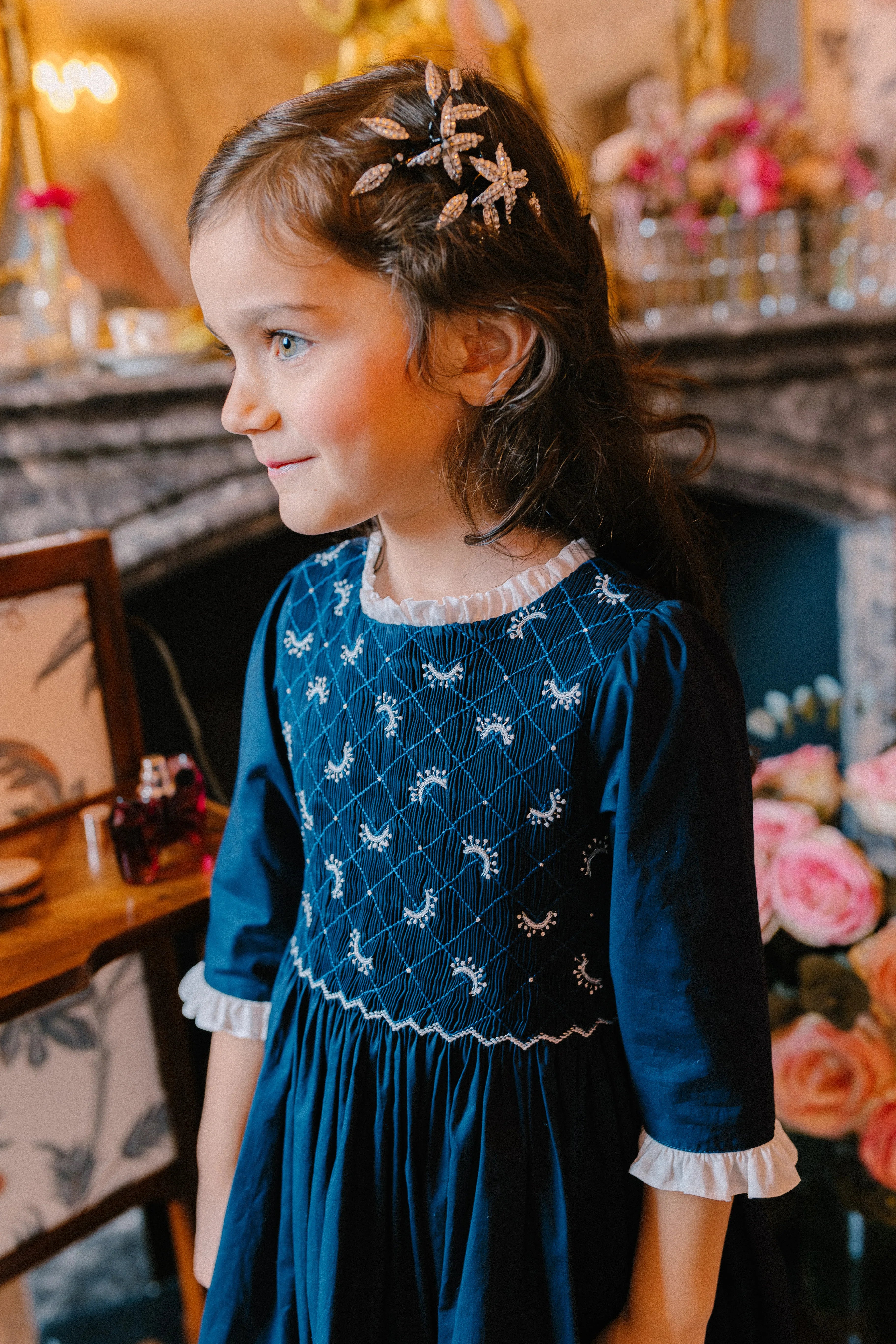 Luna Navy Dress