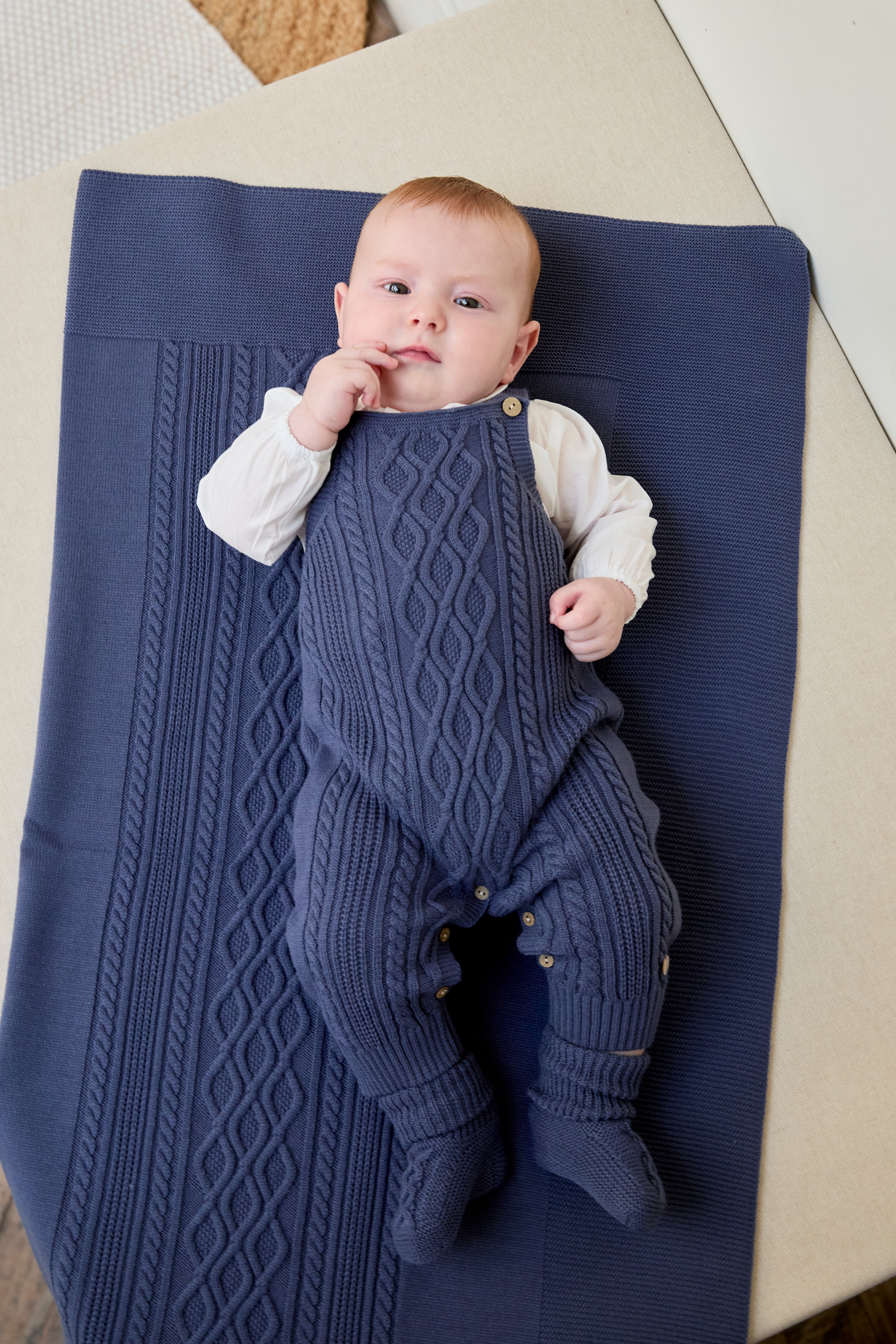 Leicester Blanket en Azul Noche