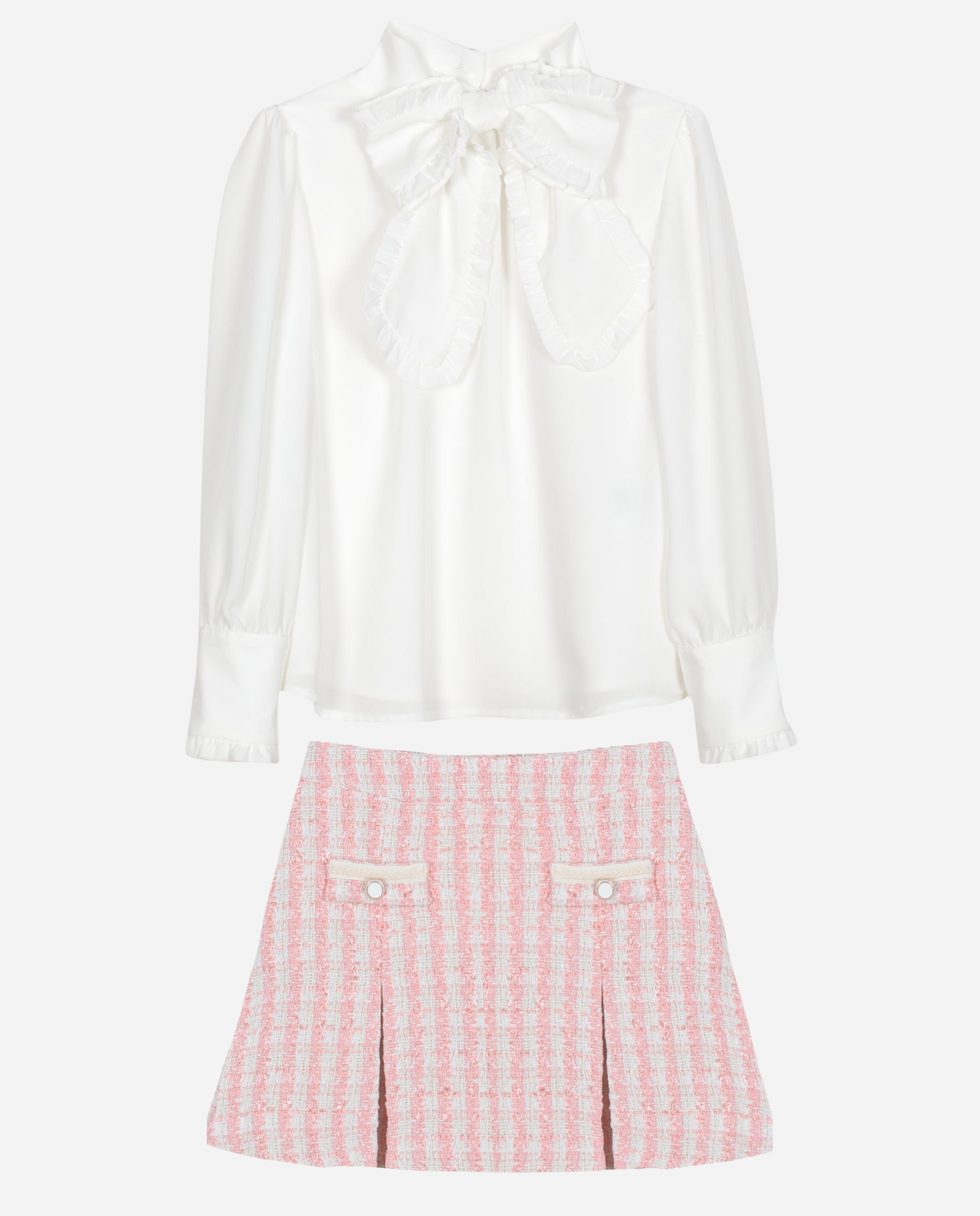 Pale Pink Girl Skirt Set