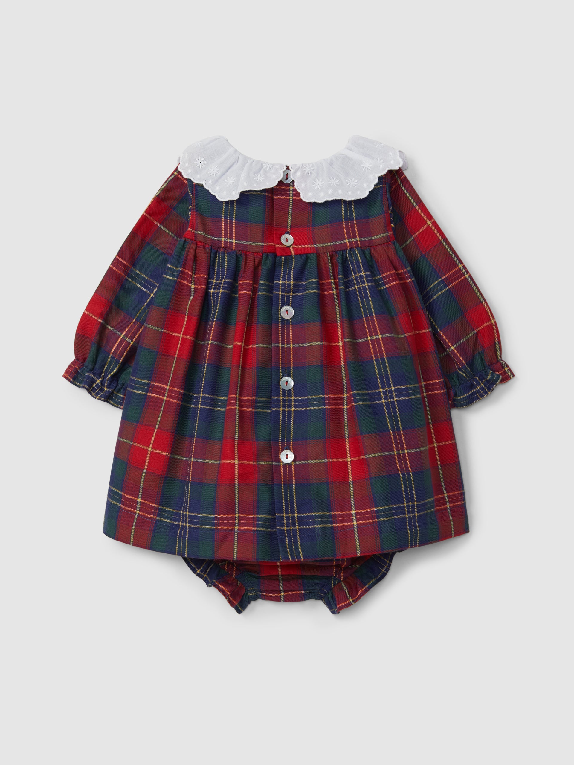 Conjunto Cuadros Vestido Bebe Niña
