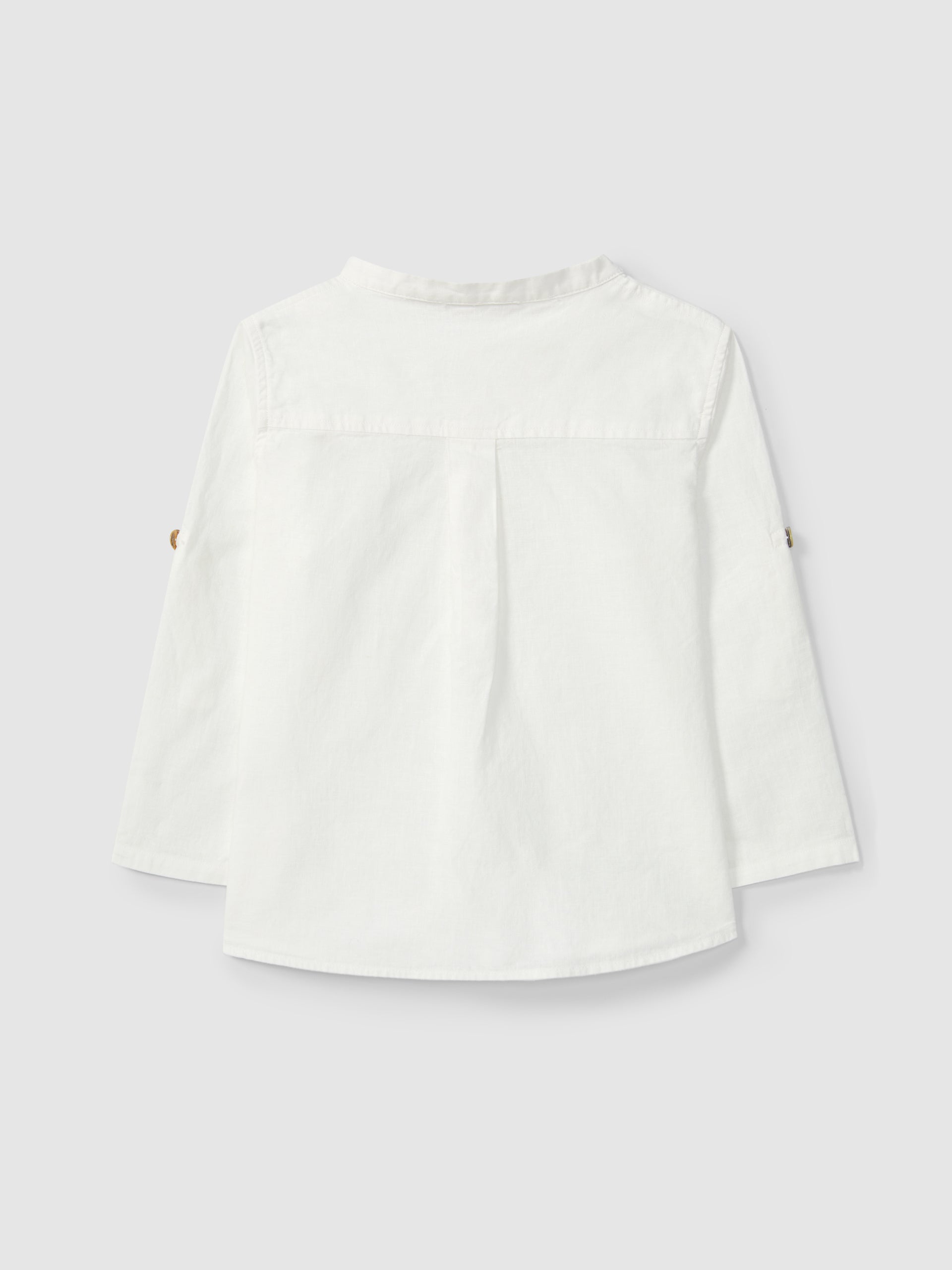 Chic Collection Linen Cream Shirt and Green Shorts