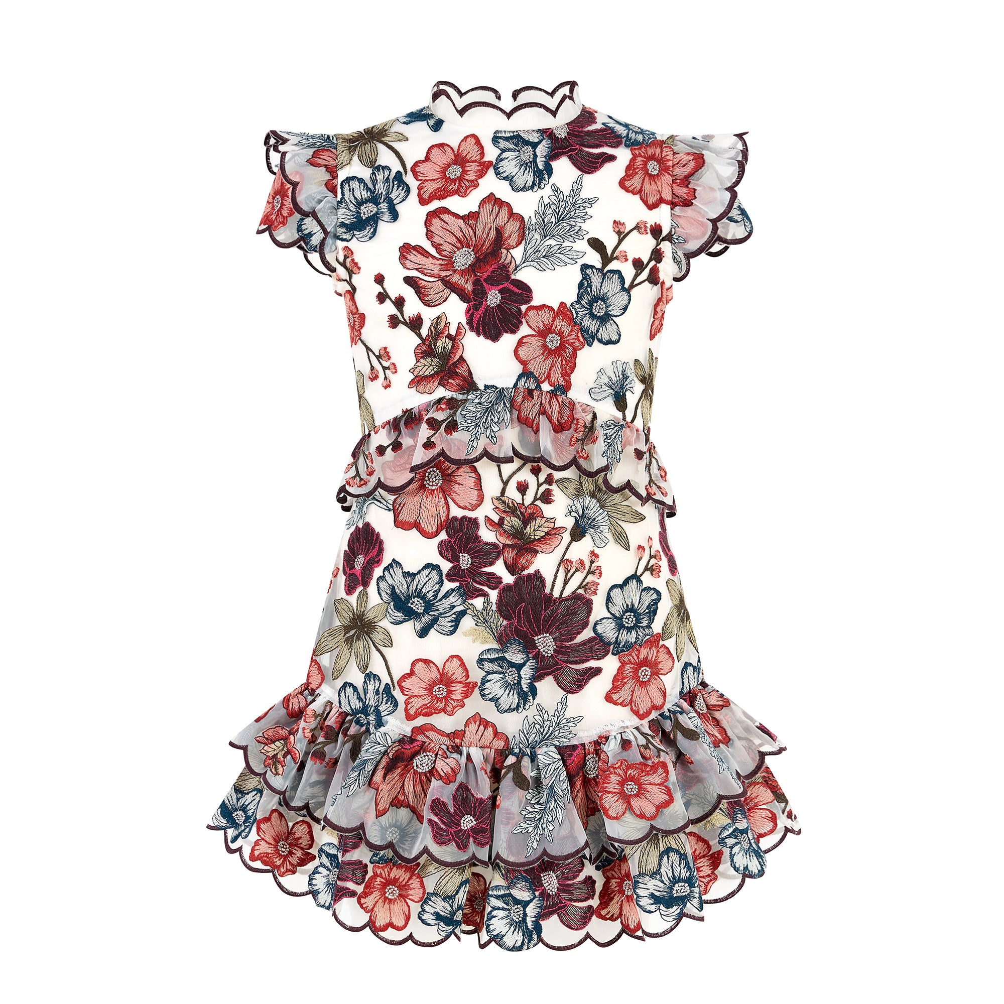 Elana Embroidered Mini Dress