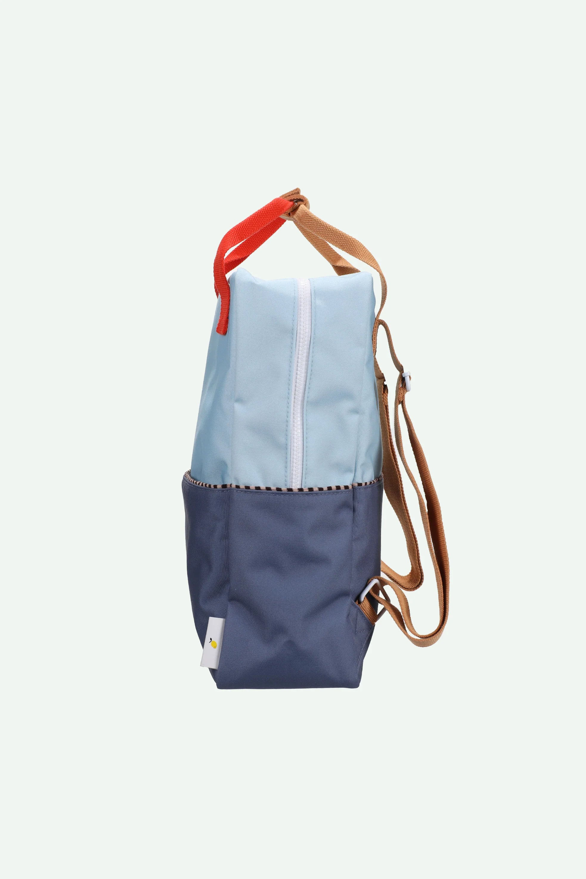 Backpack large colourblocking zissou blue + blue whale