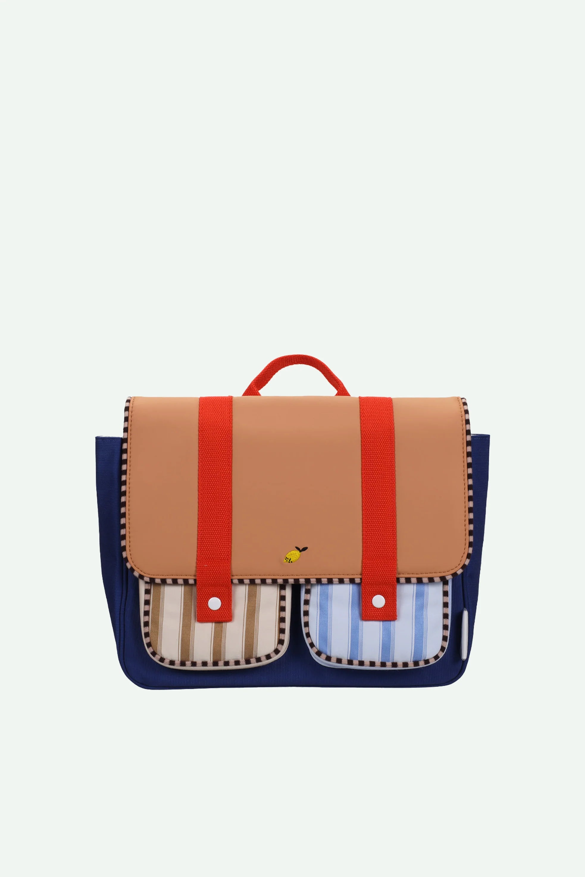 Schoolbag jane beige + ned blue