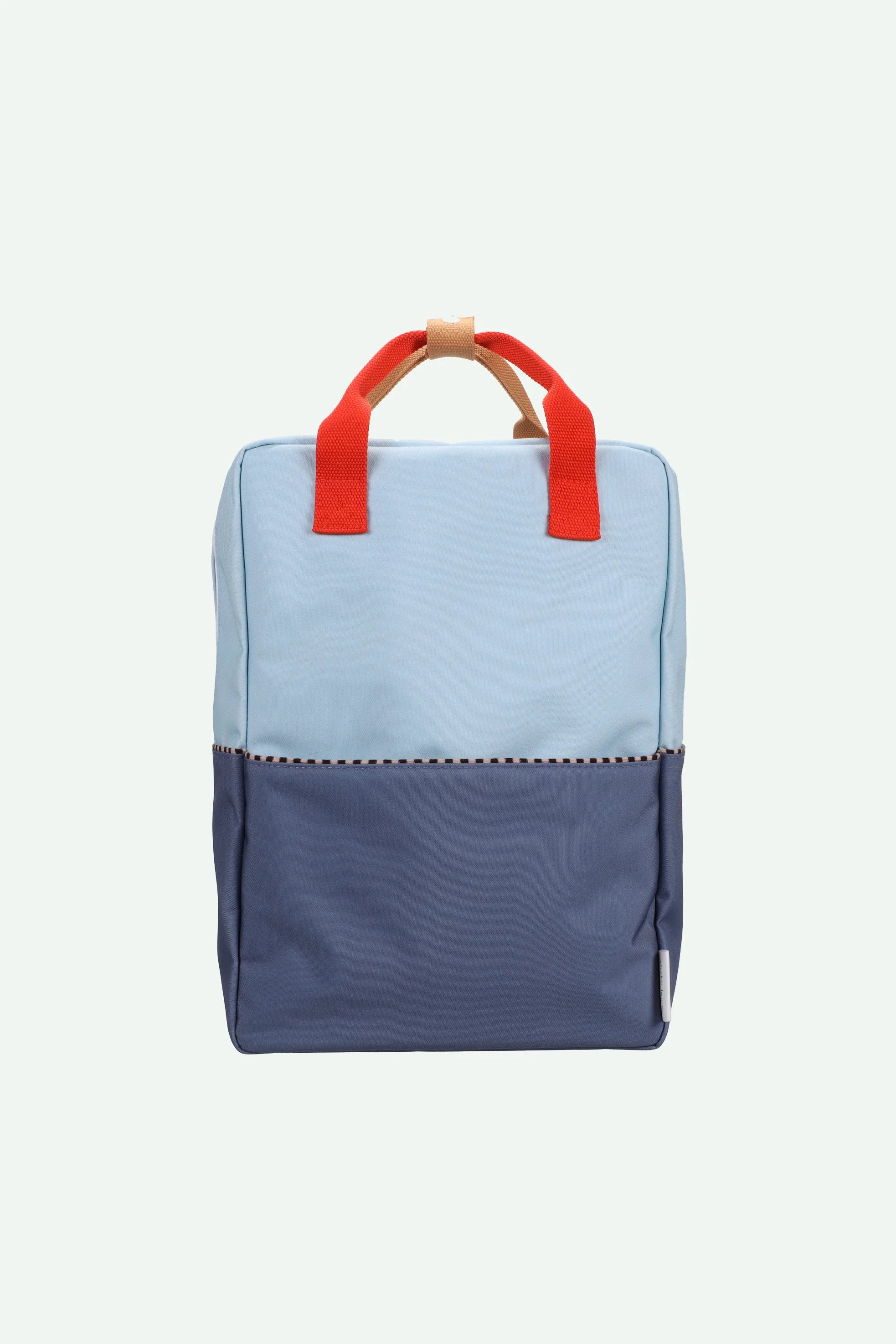Backpack large colourblocking zissou blue + blue whale