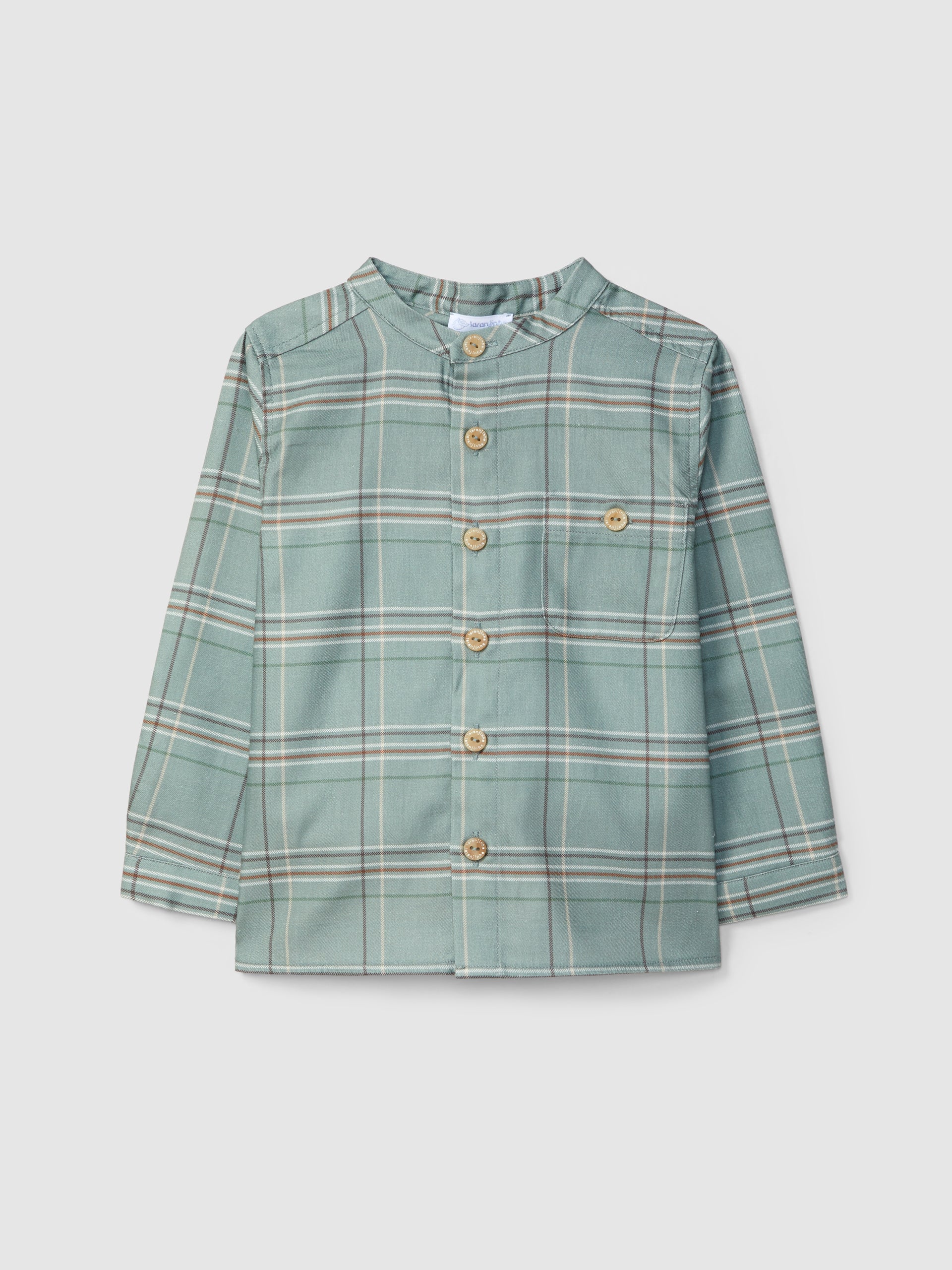 Conjunto Camisa de cuadros Verdes y pantalon chino