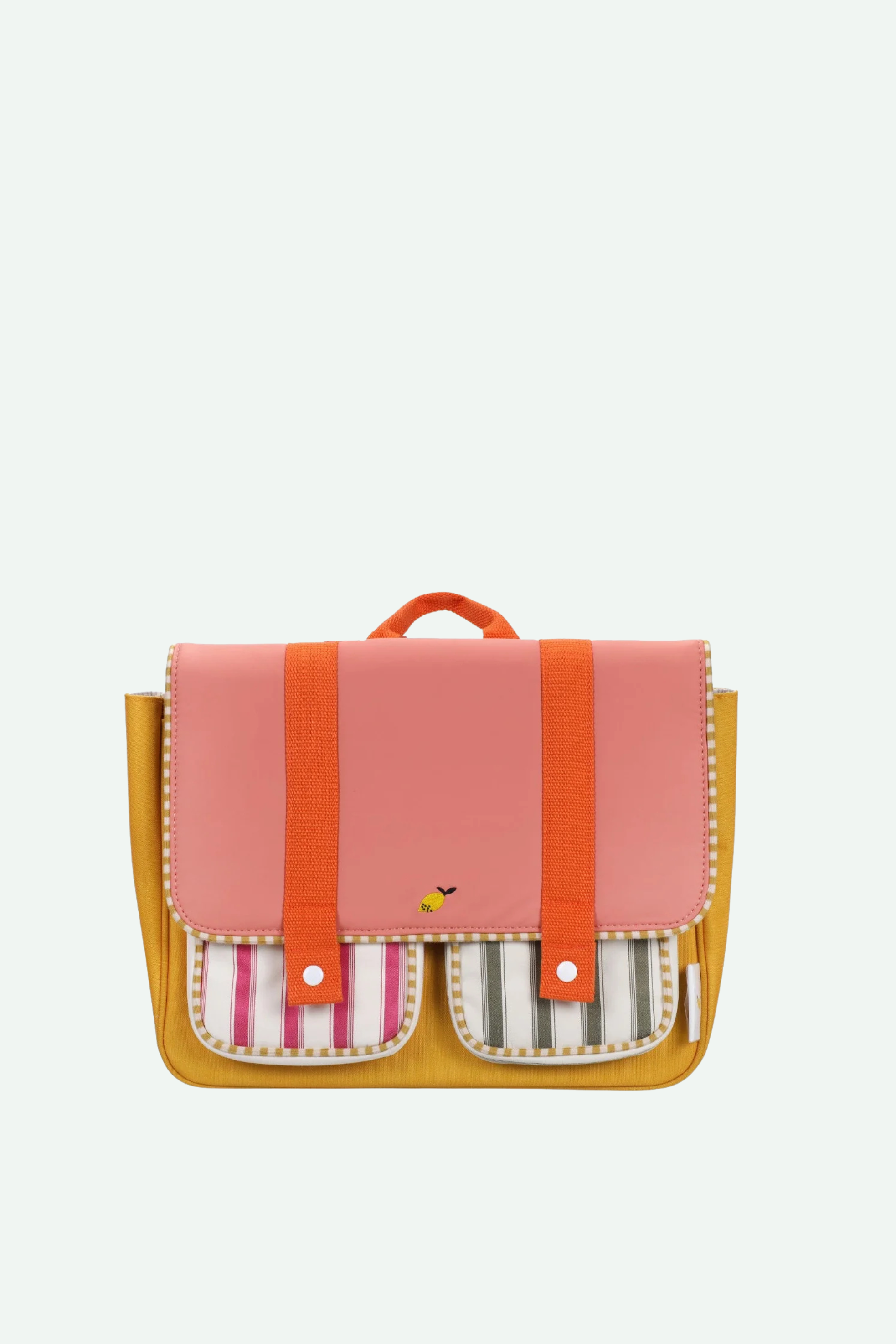 Schoolbag coral pink + submarine yellow