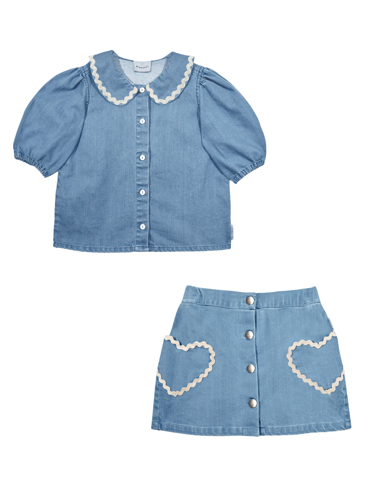 LOUISE DENIM SKIRT SET