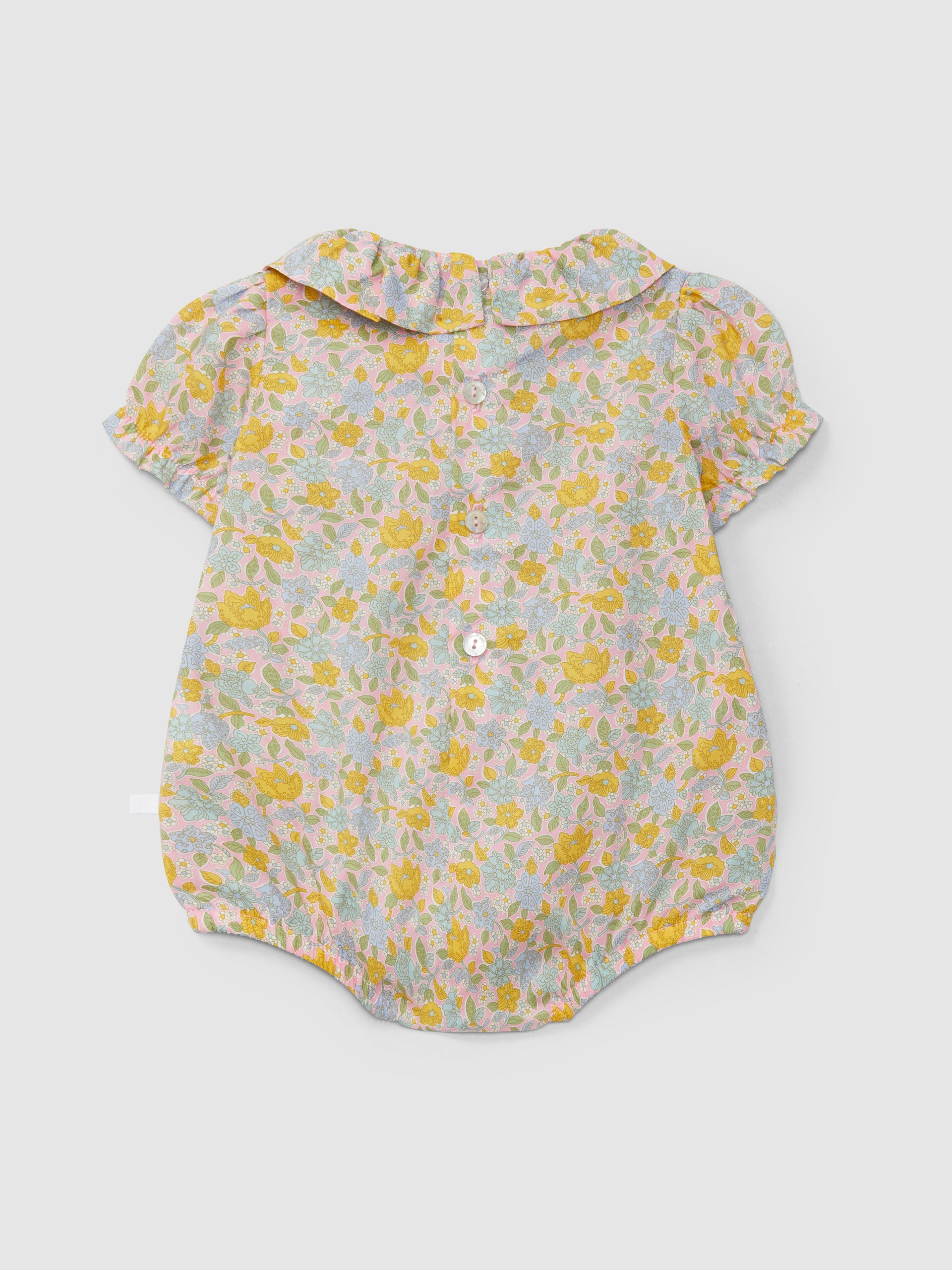 Bombacho en tejido Liberty floral amarillo y Rosa