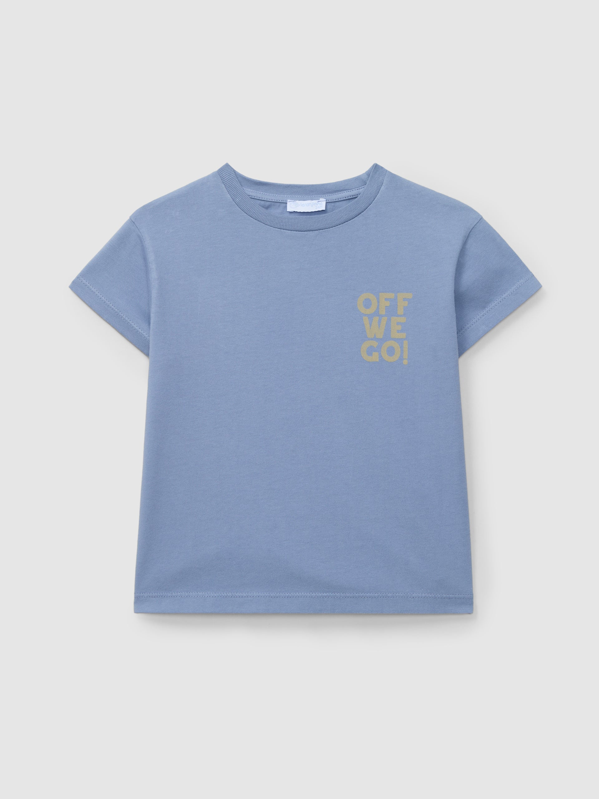 Conjunto "Off we go"  con corto a rayas multicolor