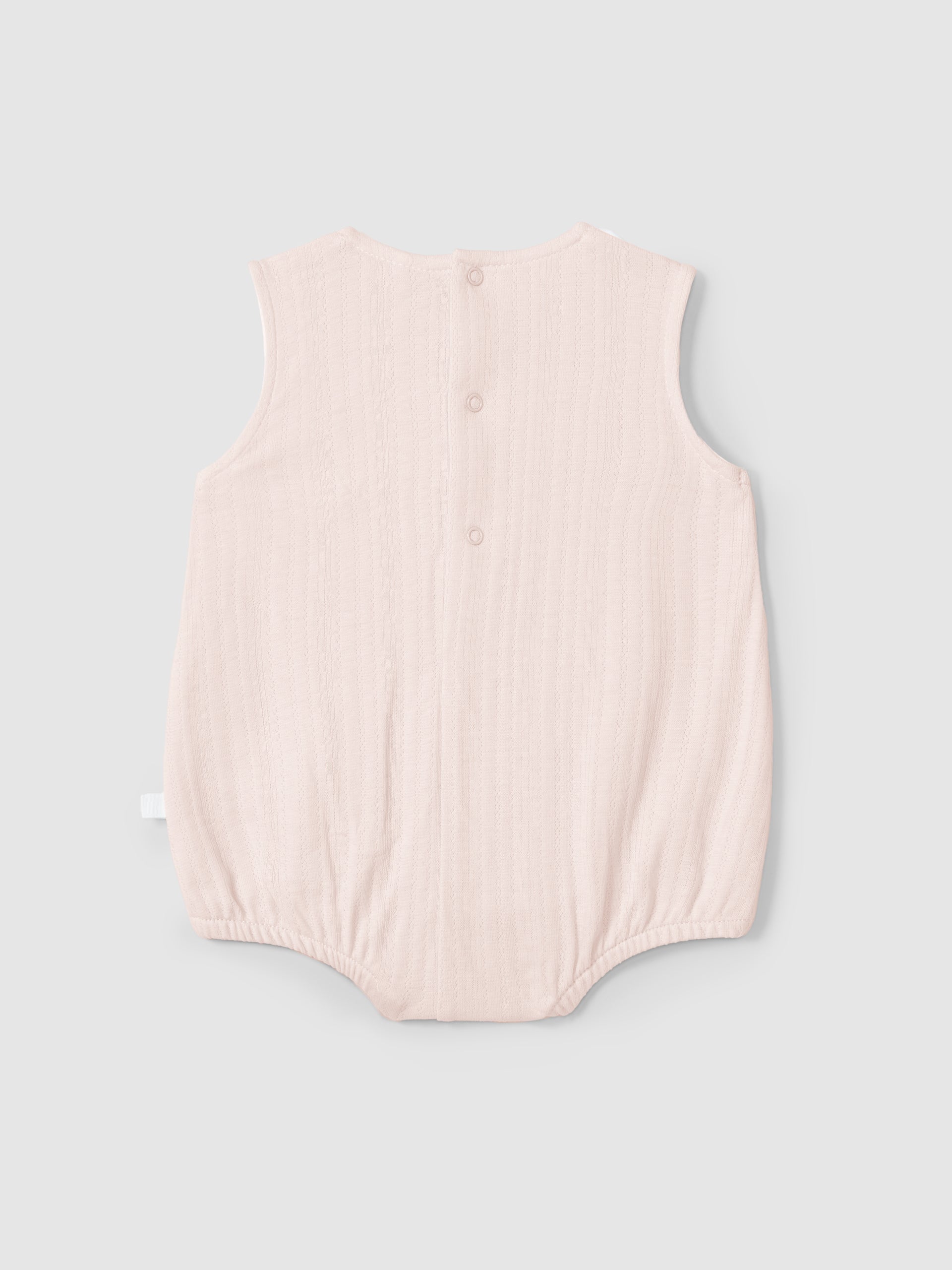 Shortie in organic cotton with embroidered detail