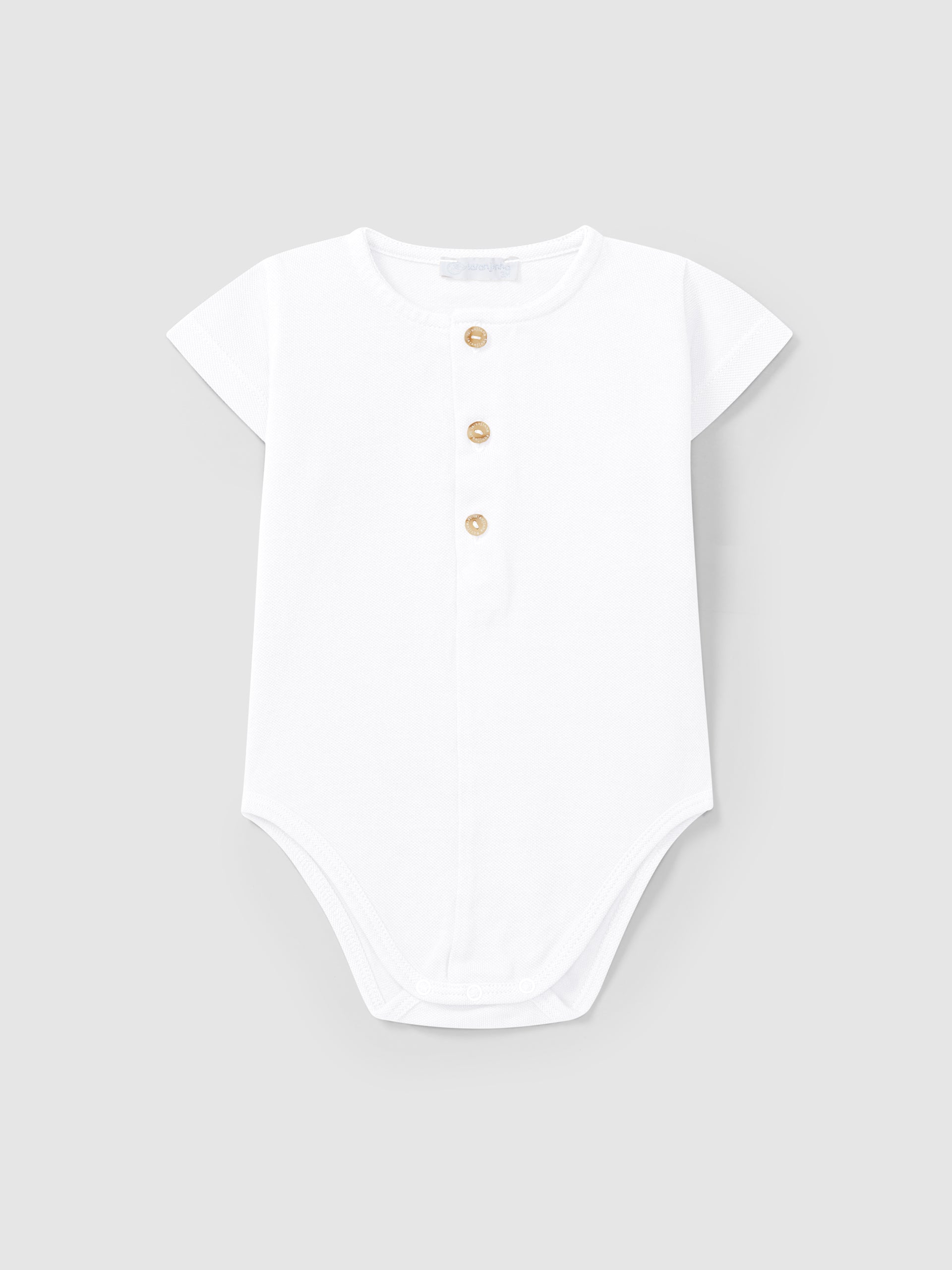 TStriped gauze dungaree shorts
