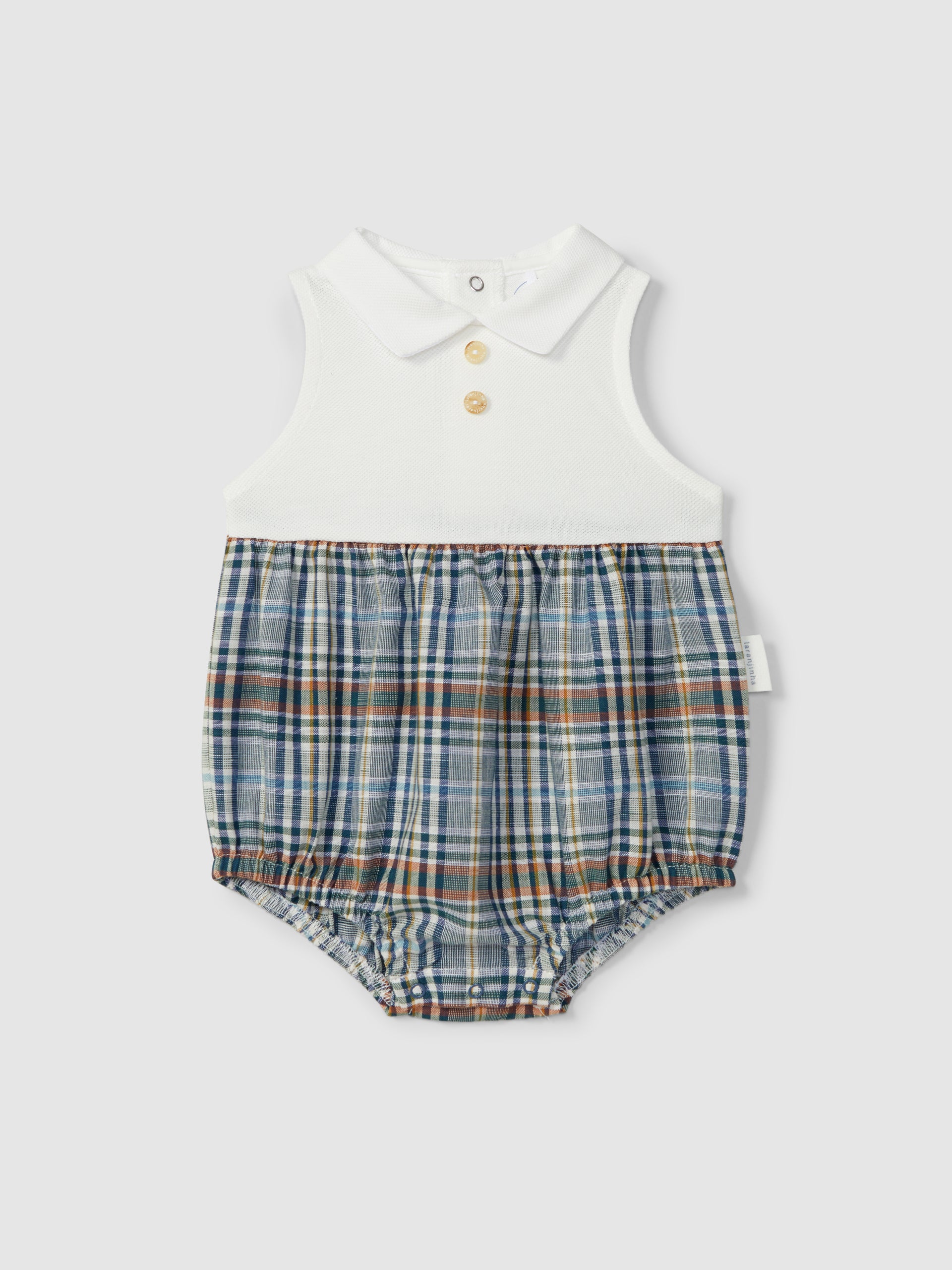 Check and pique shortie