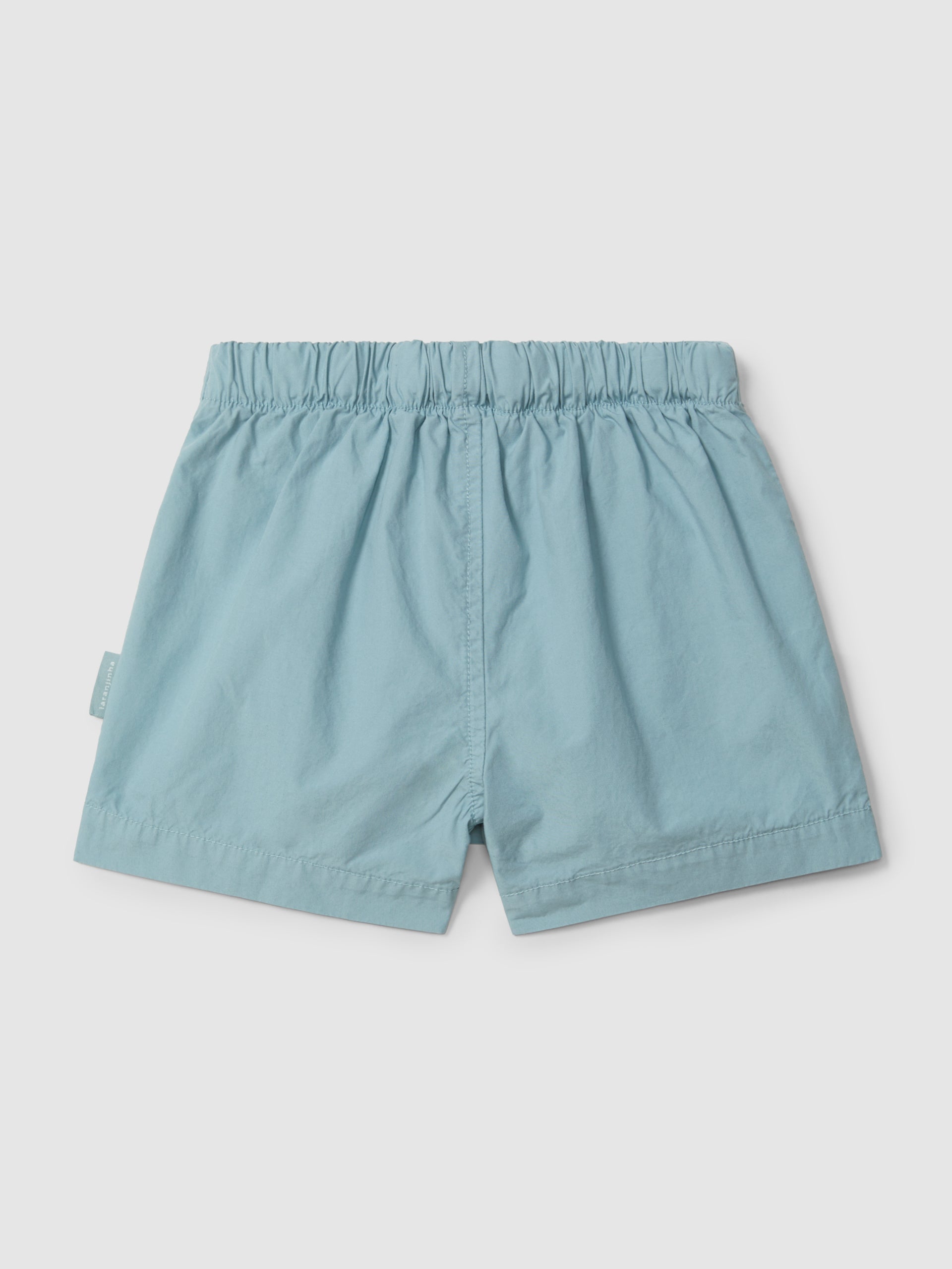 Striped T-Shirt and Skort in twill with decorative ribbon detail in Turquoise