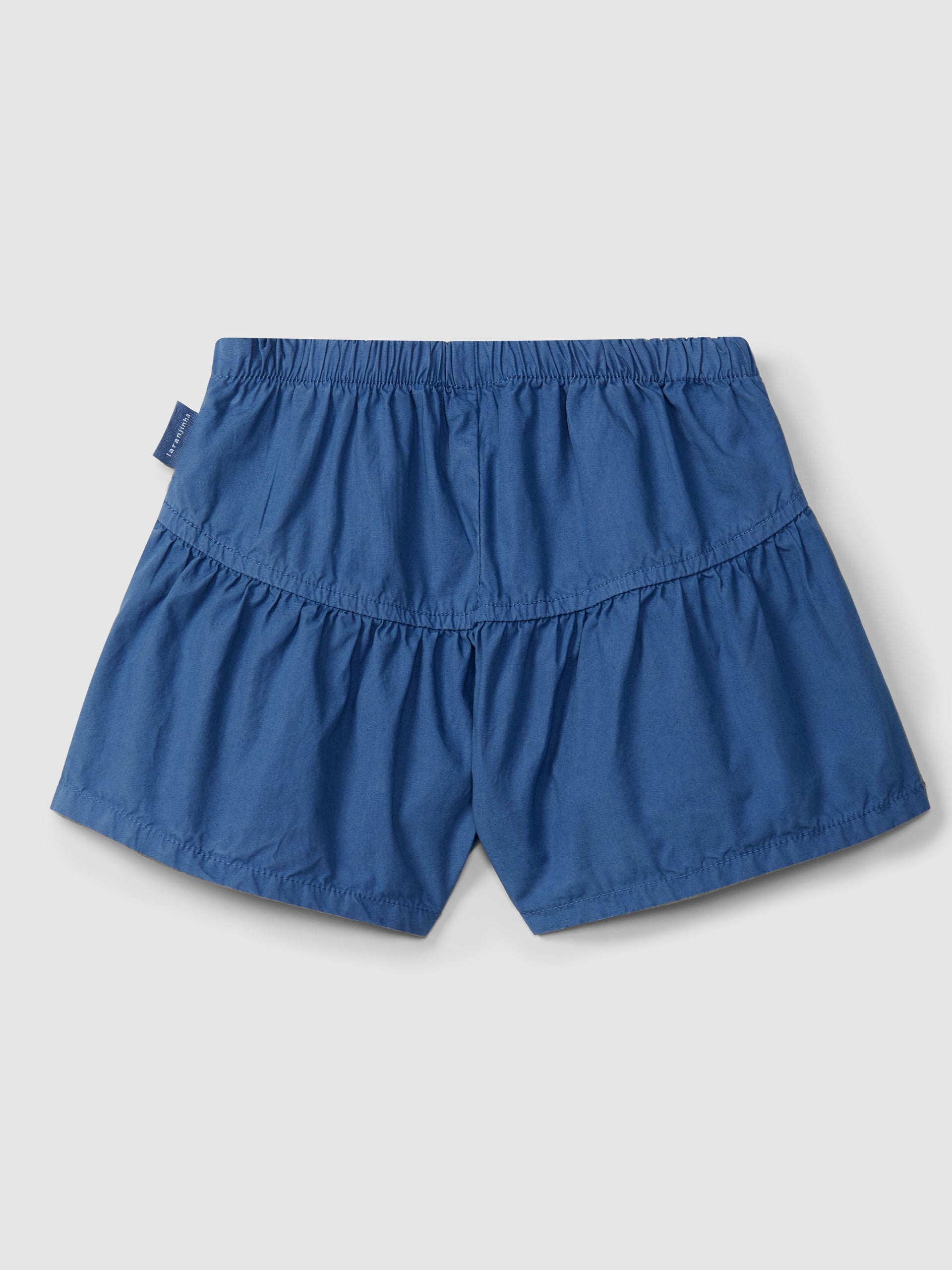 Top in English embroidery and twill pull up shorts