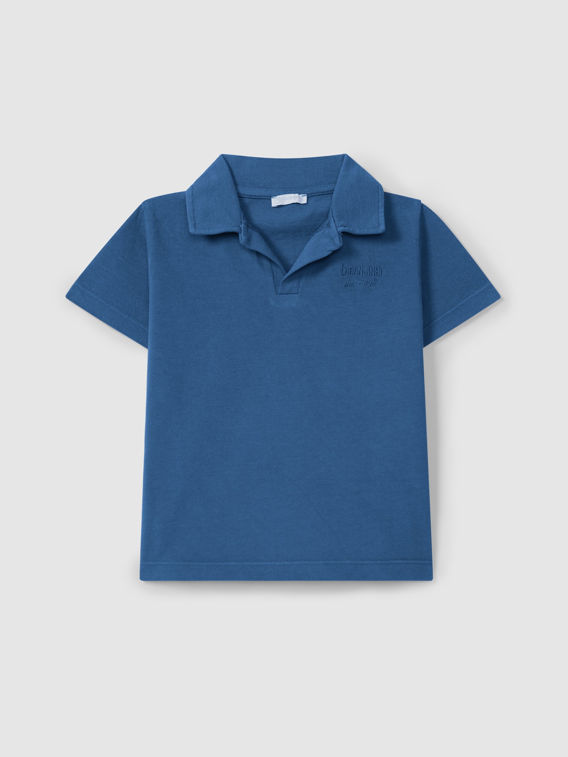 Pique Polo Shirt with embroidery Navy