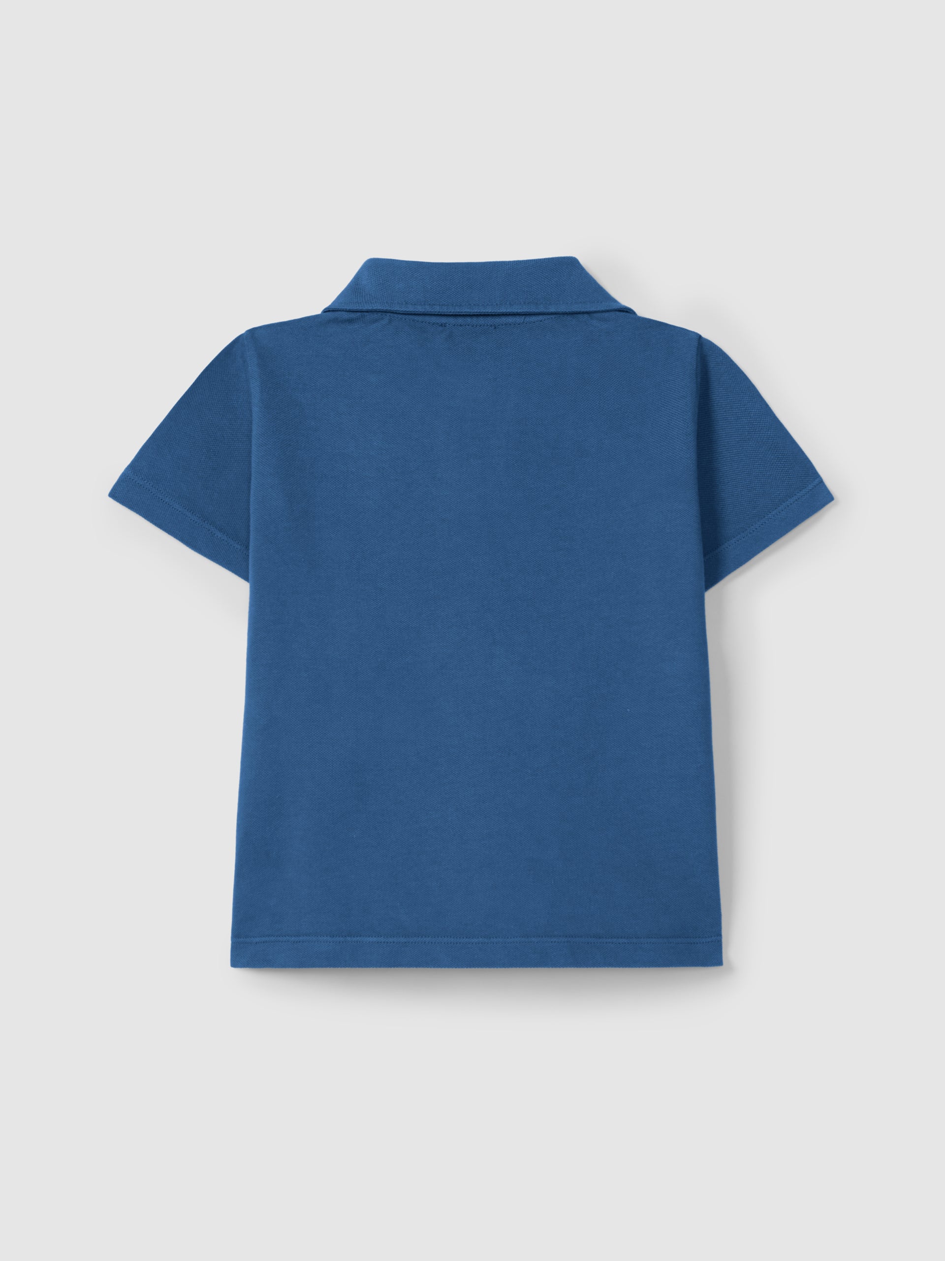 Pique Polo Shirt with embroidery Navy