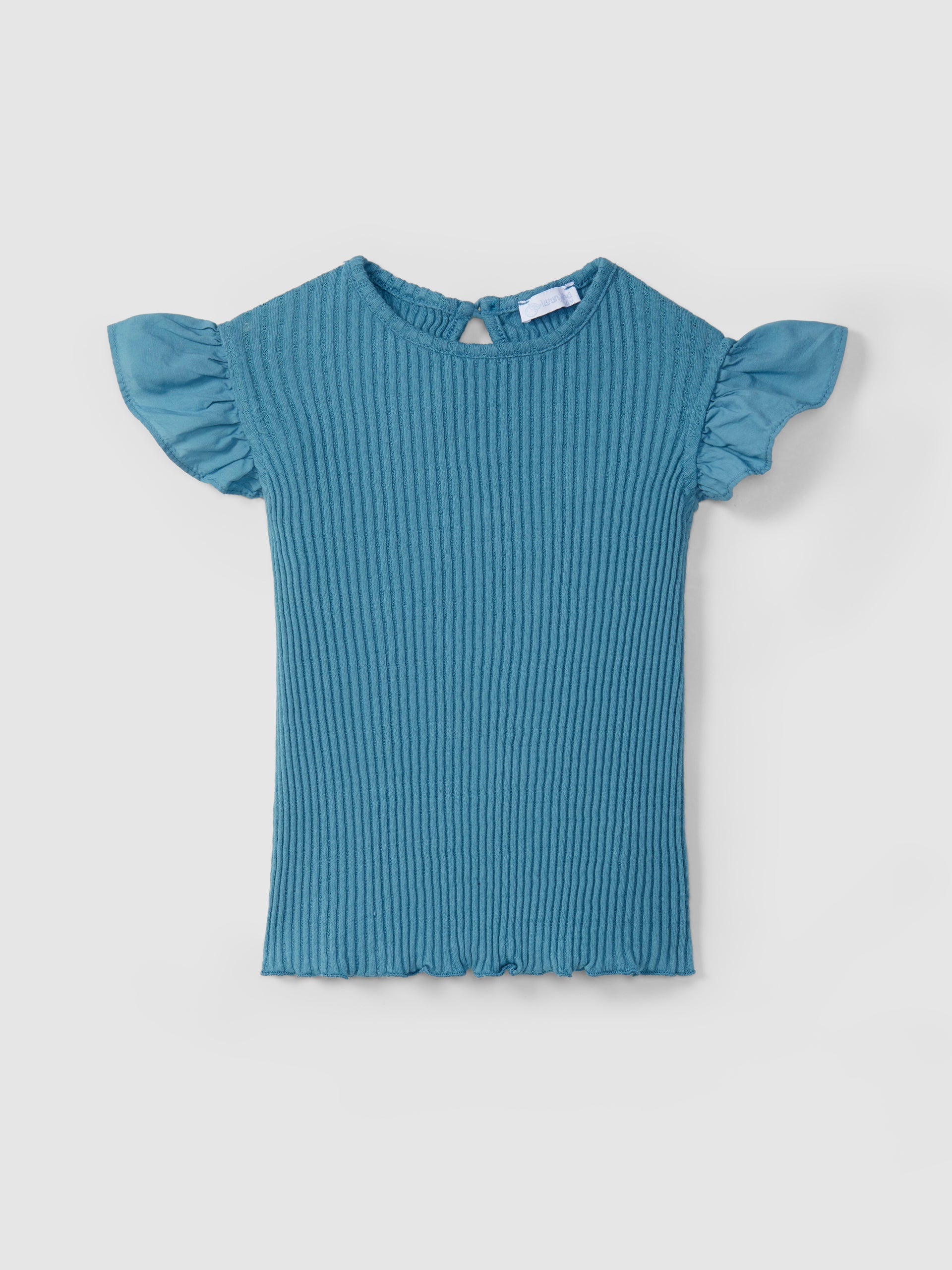 Pull-up short set in striped fabric with jacquard